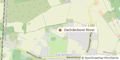 Lageplan: Dachdeckerei R&ouml;ver, Katharinenberg 17 in Zarrendorf bei Stralsund